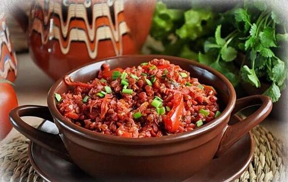 Buckwheat with vegetables for weight loss